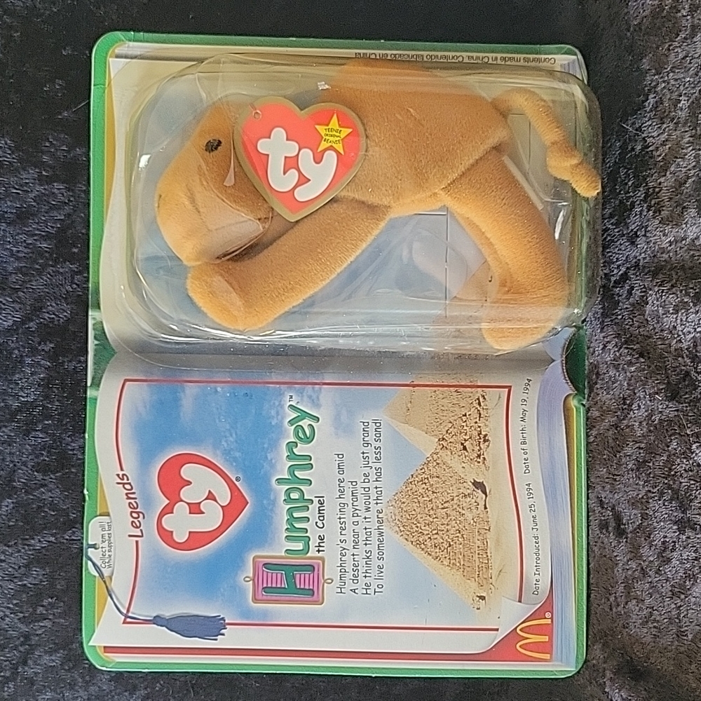 TY 2000 McDonald's Teenie Beanie Legends Humphrey the Camel